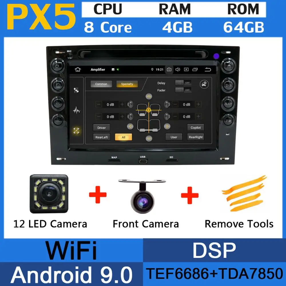 PX5 5 USB порт PX6/Восьмиядерный Android 9,0 автомобильный dvd-плеер для Renault Megane 2 ii 2003-2010 Автомобильный gps Радио DSP Android авто мультимедиа - Цвет: PX5