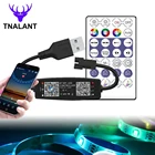 Пиксельная Светодиодная лента WS2812B, контроллер Bluetooth, музыкальный умный светодиодный контроллер WS2812 SK6812 APA102 DC5V