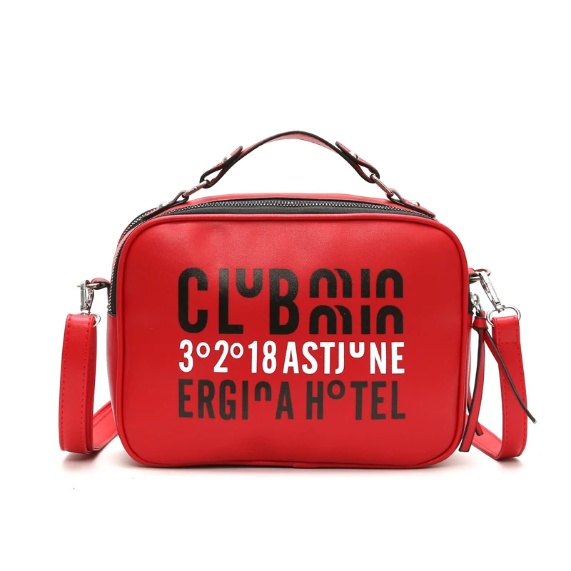 2019 The New Fashion letter PU Leather Handbag for Women Girl Messenger Bags Female Shoulder Ladies Party Handbags | Багаж и сумки