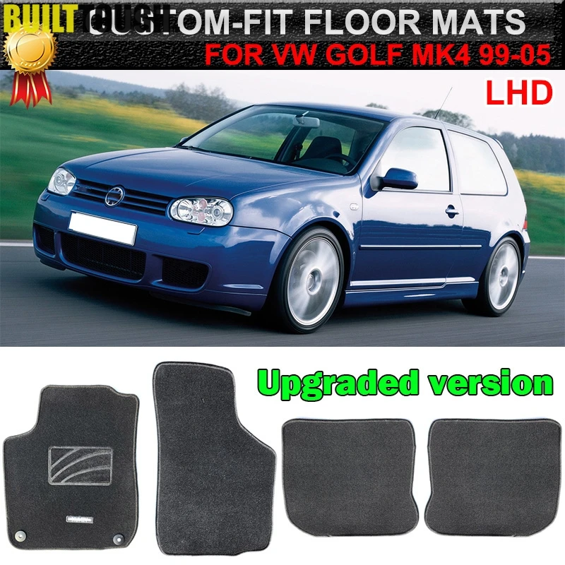 Для VW Golf MK4 Jetta 1999 2005 LHD Автомобильный коврик коврики ковер вкладыш нейлона спереди