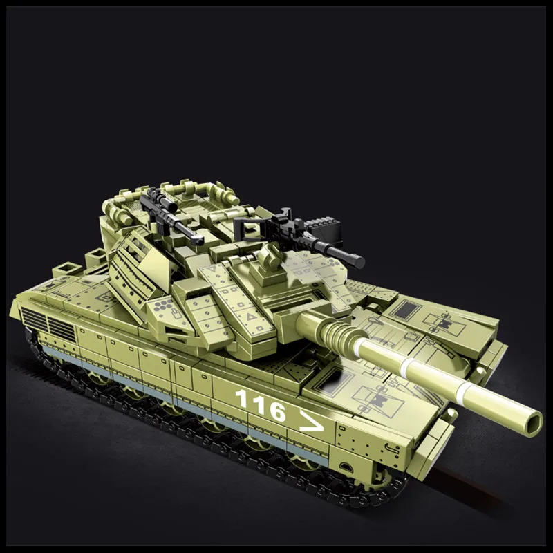 WOMA 475 + шт. Строительные блоки C0116 C0117 Battle WW2 военный средний танк город технический