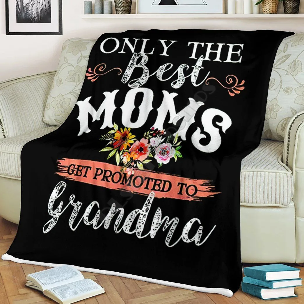 Only The Best Moms Fleece blanket 3d printed Wearable Blanket Adults/kids Sherpa 01 | Дом и сад