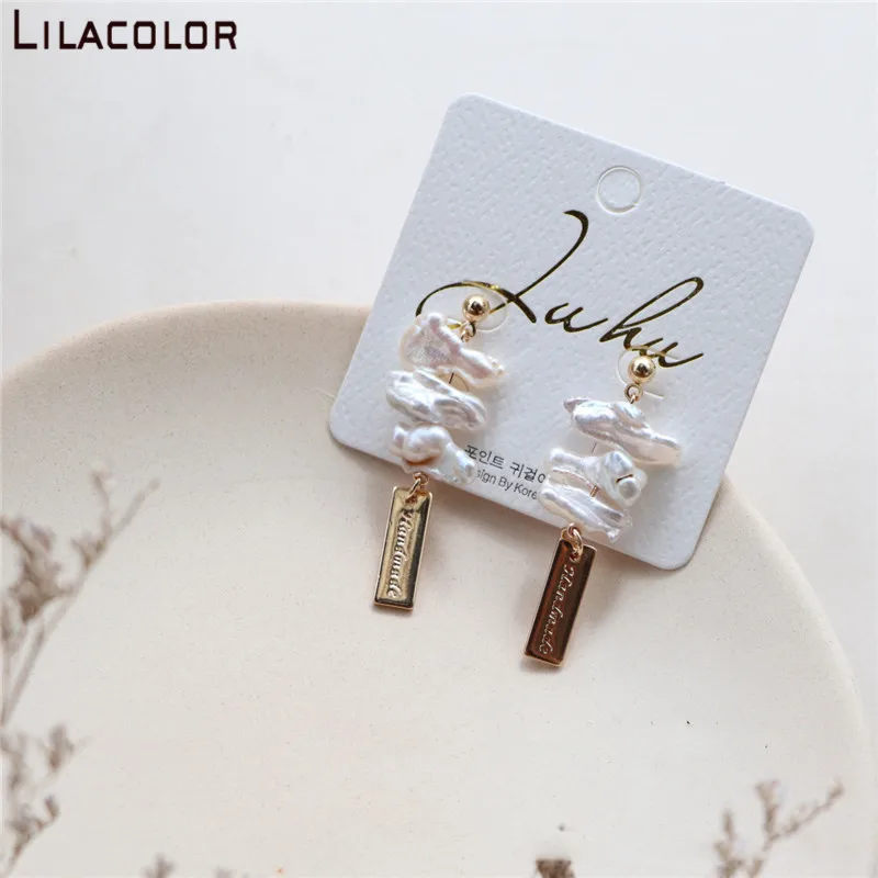 Натуральные пресноводные жемчужины неправильной формы висячие серьги для