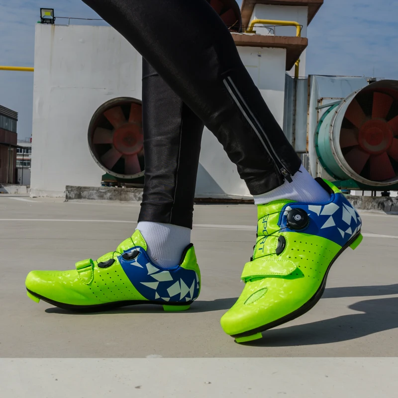 

2021 sapatilha ciclismo mtb Road Flat Cycling Shoes Men Self-locking MTB Sneakers Bicycle Shoes Sport Cleats Racing Bike Shoes