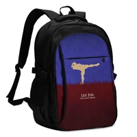 lee sin backpacks charger usb travel female backpack print stylish bags
