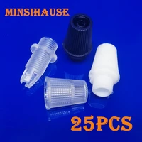 25pcslot plastic cable strain reliefs wire clamp male m10 thread cord grips for pendant light accessories
