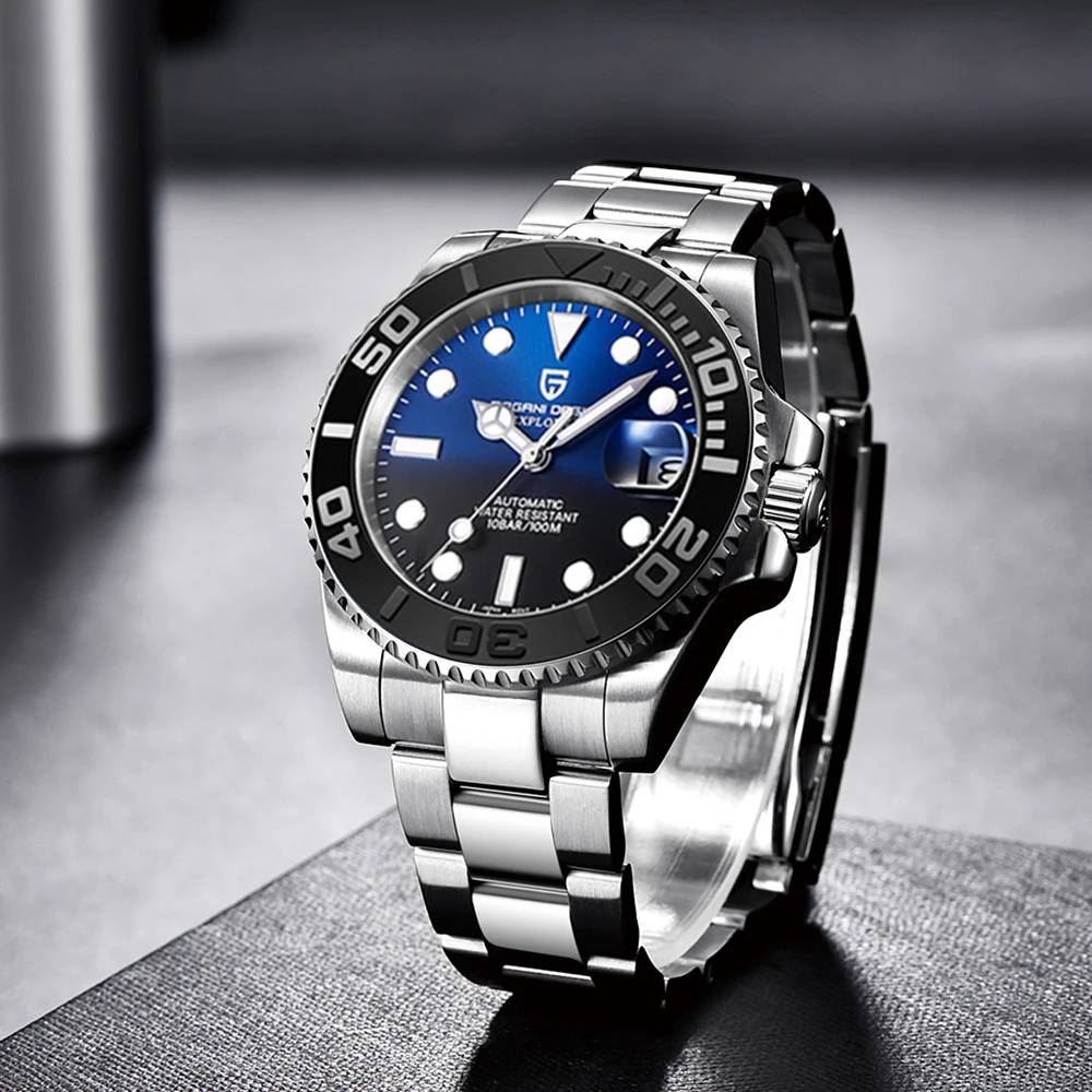 

PAGANI DESIGN 40mm Men Mechanical Watches Sapphire Glass Waterproof Automatic Watch Top Brand Stainless Steel Business Men Watch