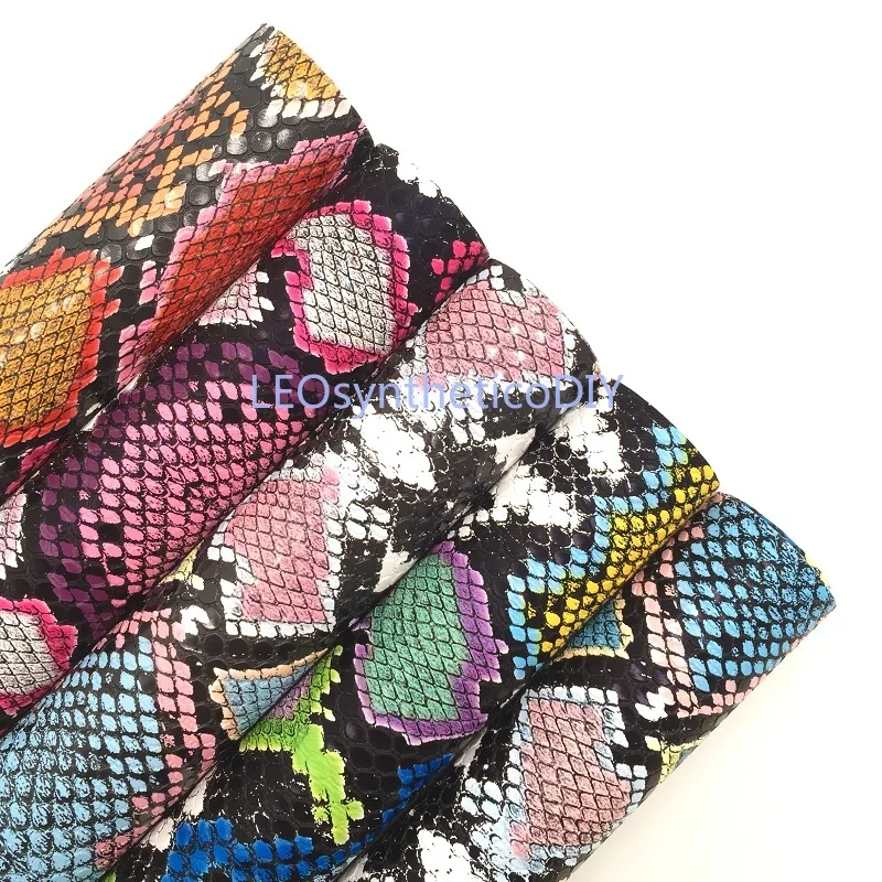Ткань из искусственной кожи питона 1 шт. 21 х29 см листы для изготовления бантов
