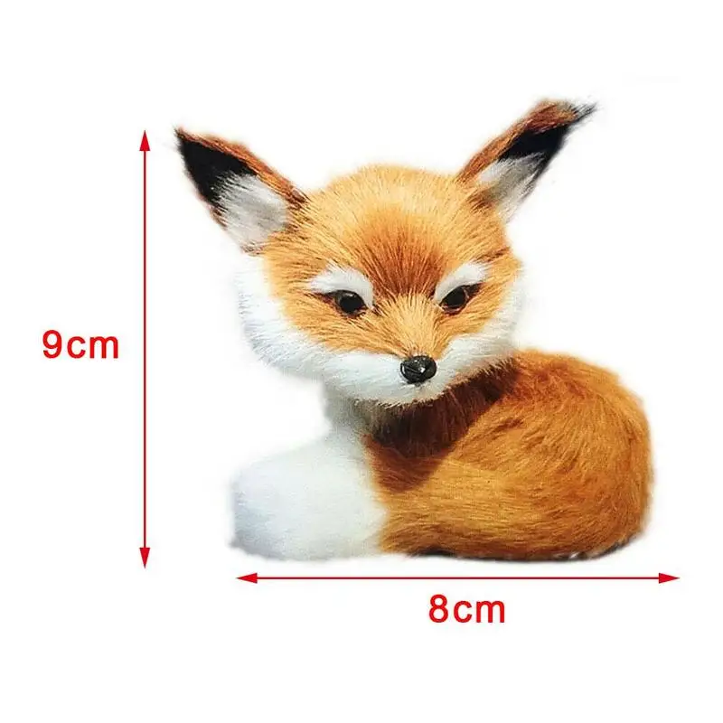 

Simulation Animal Toys Cute Artificial Fox Model Doll Kids Birthday Gift For Children Kids