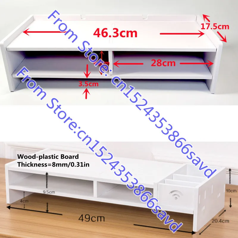 Подставка для экрана компьютера настольная полка-органайзер хранения мониторов