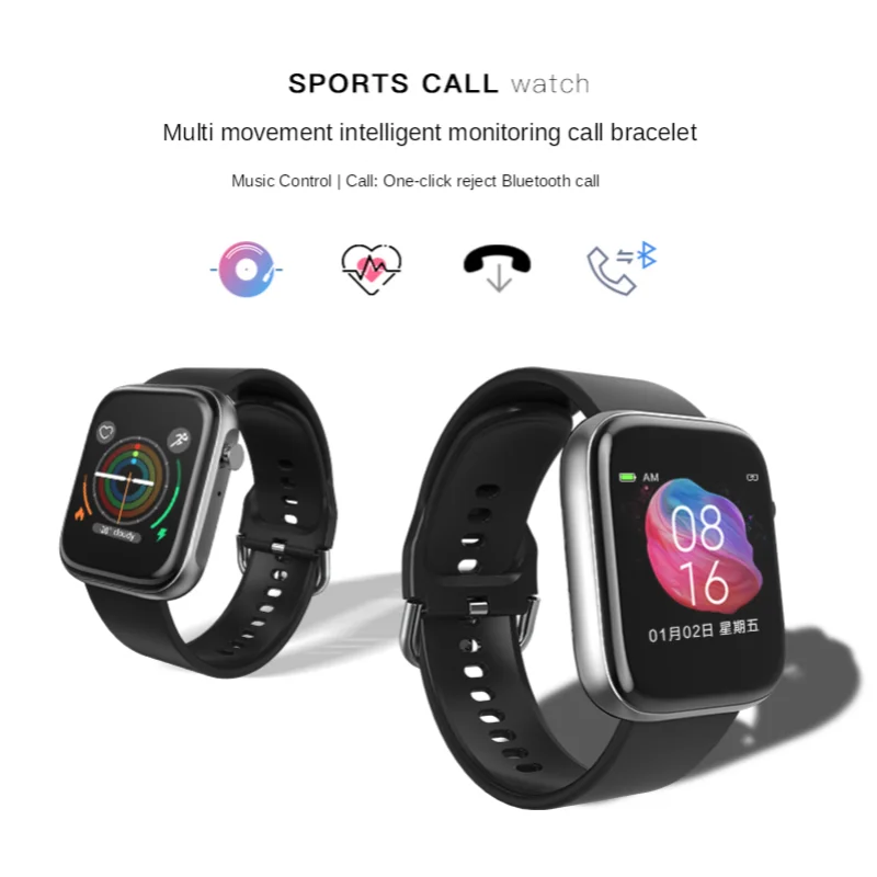 

Sports Bracelet New Full Touch Screen Smart Watch 4G Bluetooth CallHeart Rate and Blood Pressure Monitoring