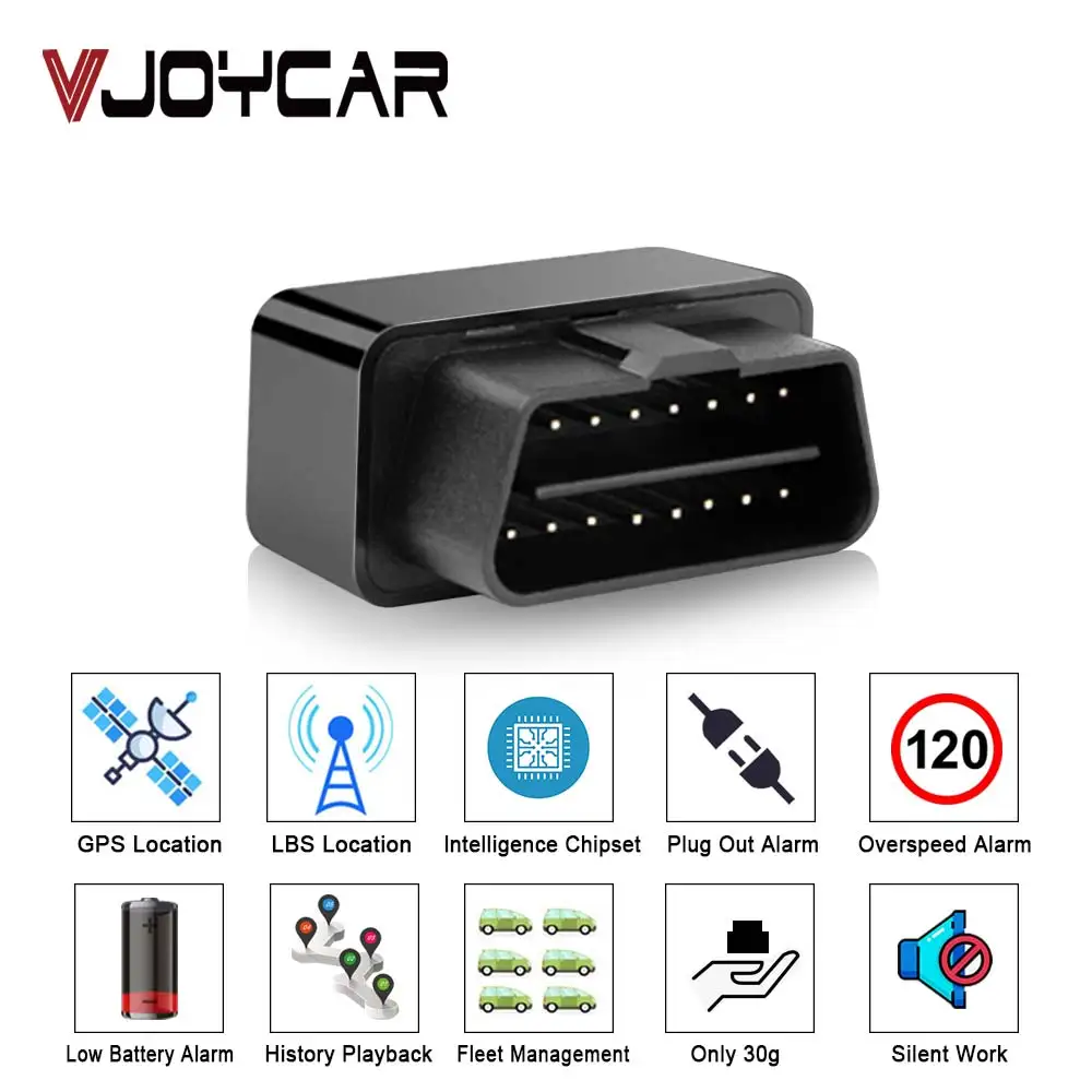 OB22 Plug & Play OBD GPS трекер с детектором ACC Встроенный микрофон виброоповещение
