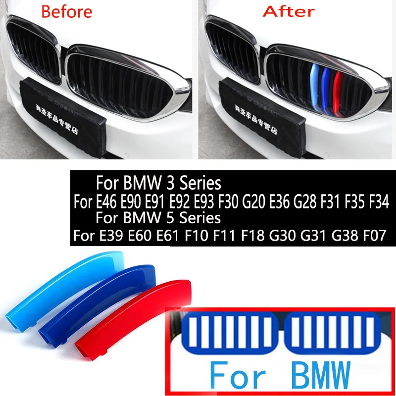 Передняя решетка радиатора для BMW Series 3 5 E46 E60 E90 E91 E92 E93 F30 F07 G20 E36 G28 F35 F34 E39 E61 F10 F11 F18 G30