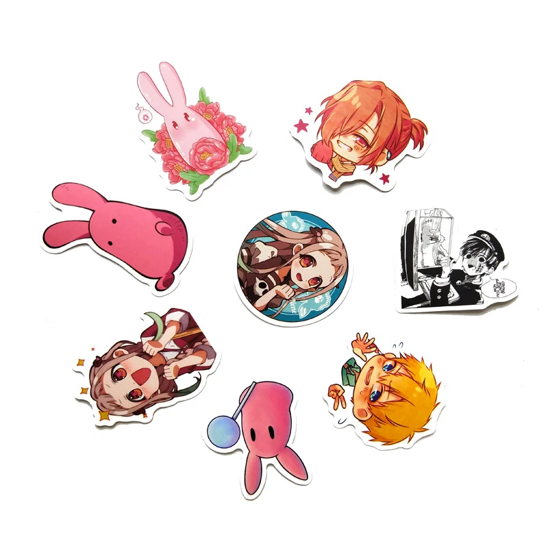 50pcs Toilet Bound Jibaku Shounen Hanako Kun Yugi Amane Nene Kou Cosplay Trunk Surface Waterproof Stickers Decoration Prop | Тематическая