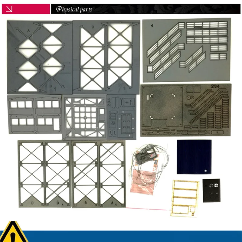 

Creative DIY 1:87 Watchtower Control Tower Model Sand Table Military Model Lookout Tower Decor N14