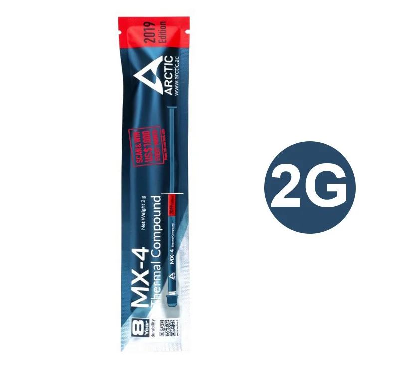 2g ARCTIC MX4 MX-4 2g 4g 8g 20g AMD Intel процессор процессорный кулер охлаждающий вентилятор Тепловая смазка VGA составной радиатор штукатурка паста - Цвет лезвия: 2g