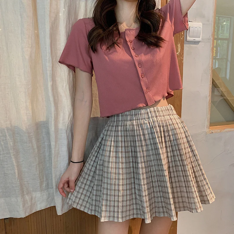 

Women's Short-Sleeved T-shirt Summer 2021 New Korean Style Loose Ins Super Hot Net Red Short High Waist Navel Top Clothes