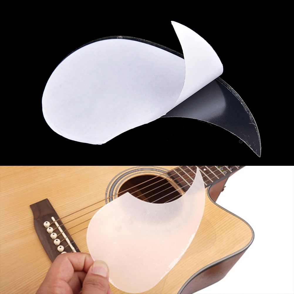 

Acoustic Guitar Pickguard Transparent Droplets Shell Self-adhesive Pick Guard PVC Protects Your Classical Guitar Surface