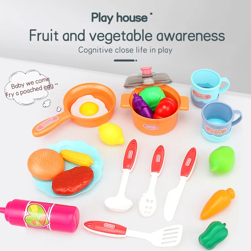 Детский комплект для ролевых игр имитация кухни игра шеф-повара приготовления