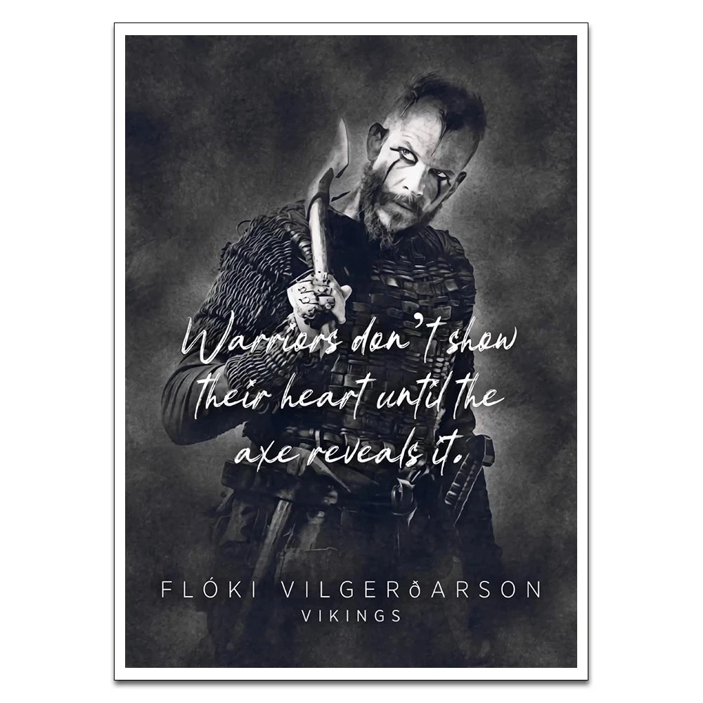

Home Decor Movie Character Canvas HD Prints Vikings Floki Quote Paintings Modular Picture Wall Art Poster Artwork No Framework