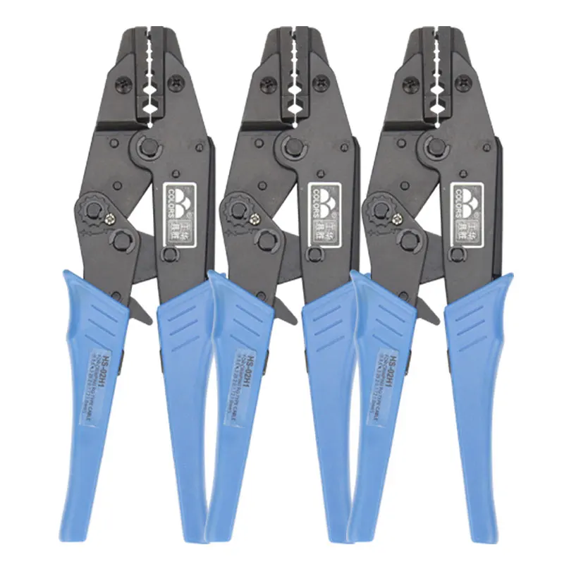 Кримпер коаксиальных проводов HS-02H1 для RG58/59/62, 8X-типа для SMA/BNC коннекторов, из углеродистой стали, с режущим механизмом.