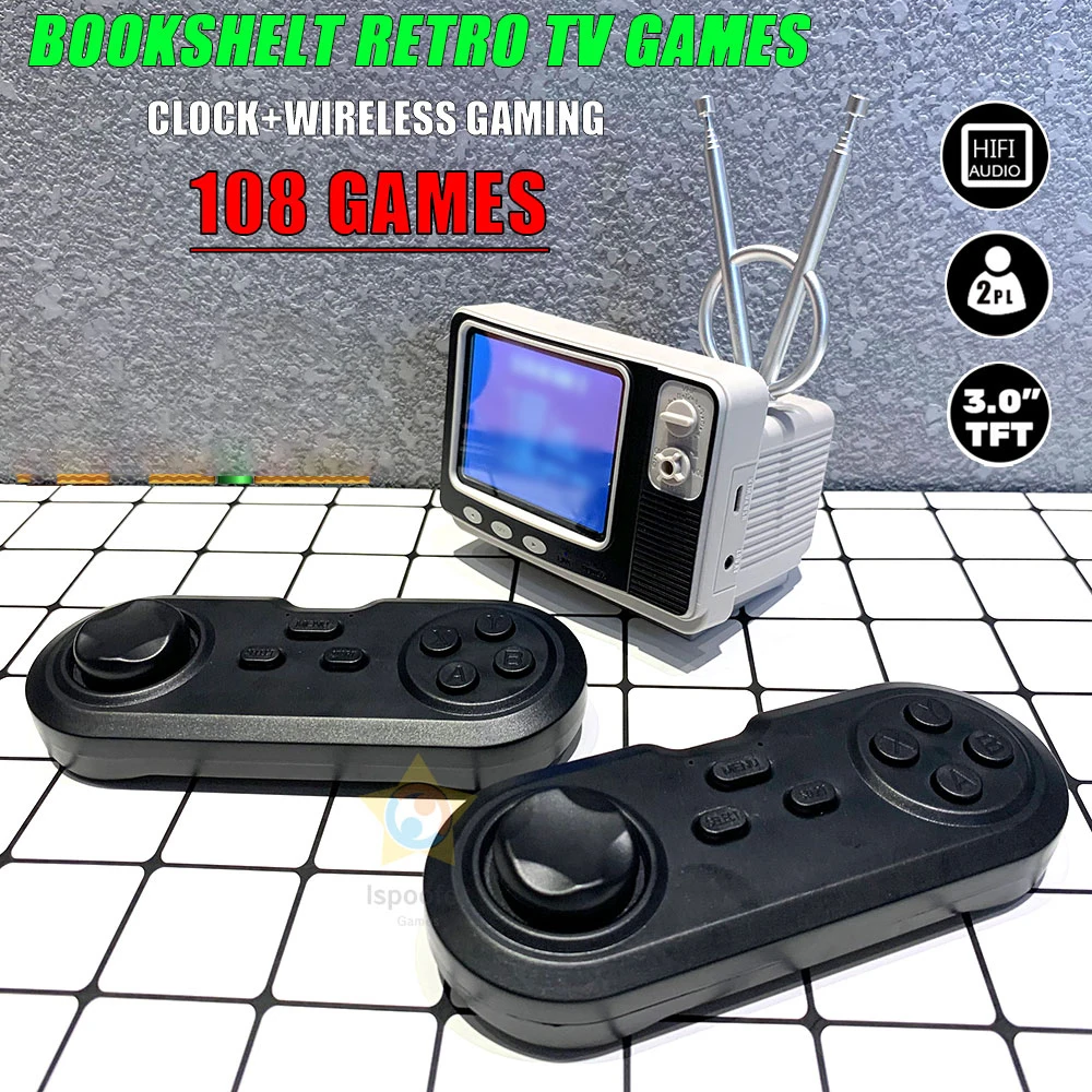 Ретро Мини ТВ консоль портативная игровая видеоигры для игр NES с 2 беспроводными