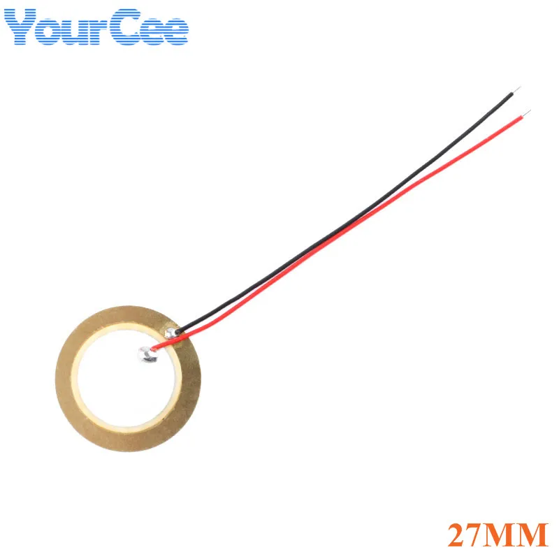 10pcs Piezoelectric Piezo Ceramic Wafer Plate Sounder Sensor Dia 12MM/15MM/18MM/20MM/27MM/35MM/50MM For Buzzer Loudspeaker | Электронные