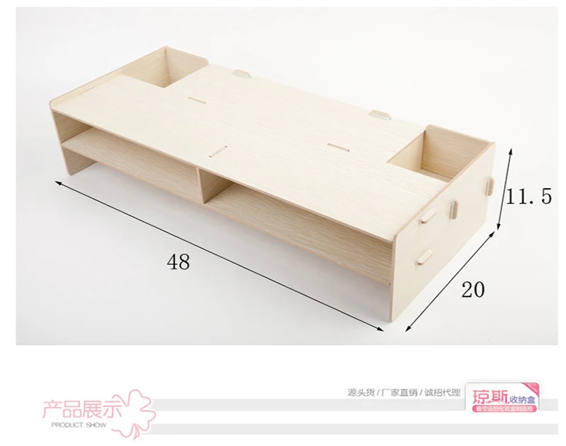 1 шт. деревянная настольная подставка для монитора телевизора настольный