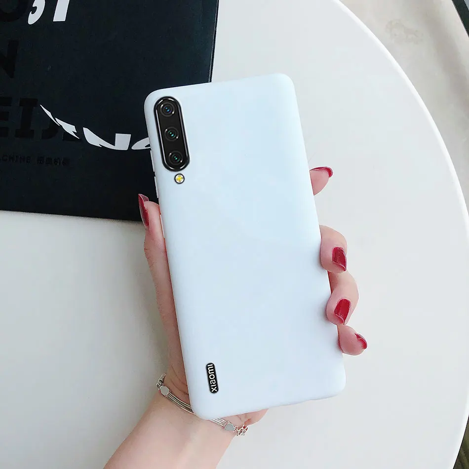 Яркий однотонный Мягкий силиконовый чехол для телефона Xiaomi MiA3 Mi A1 A2 A3 6 8 9 se 9T 10 10T Pro