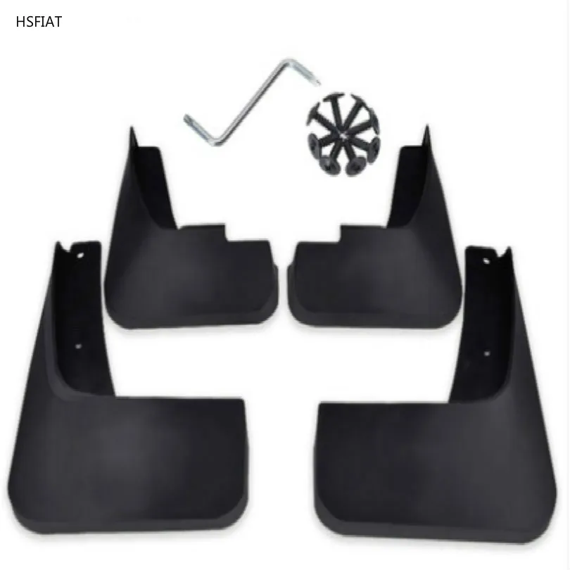 

HSFIAT Mudguards car Mud guard fender mudguard car flipper with install tools dustproof Mud proof free shipping