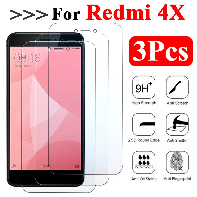 Защитное стекло для Xiaomi Redmi 4X 4A Note 4 3 шт.|Защитные стёкла и плёнки телефонов| |