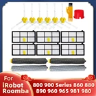 Фильтр НЕРА, основная и боковая щетка для iRobot Roomba 800, 900, 860, 880, 890, 960, 965, 981, 980, аксессуары для робота-пылесоса