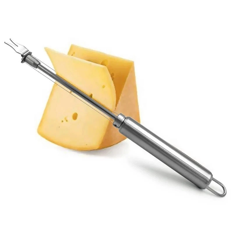 

Stainless Steel Cheese Board Double Wire Cheese Slicer Adjustable Butter Wire Cutter Cheese Cutting Wire Kitchen Tools