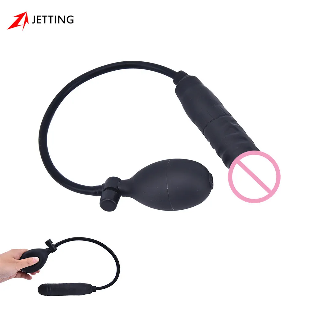 Big Butt Plug Penis Soft Dildo Suction Cup Sex Toys For Women Products Realistic Large Huge Inflatable Pump | Красота и здоровье
