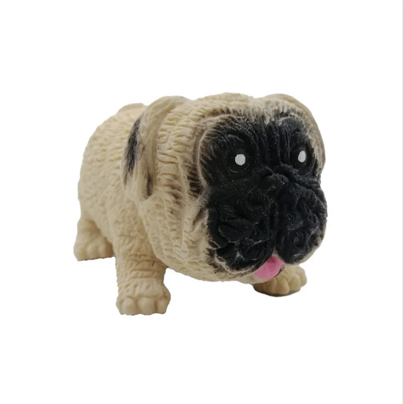 

TPR Soft Pug Dog Decompression Funny Squeeze Fidget Toy Squishy Anti Stress Small Gadget Stress Relief Pinch Toys