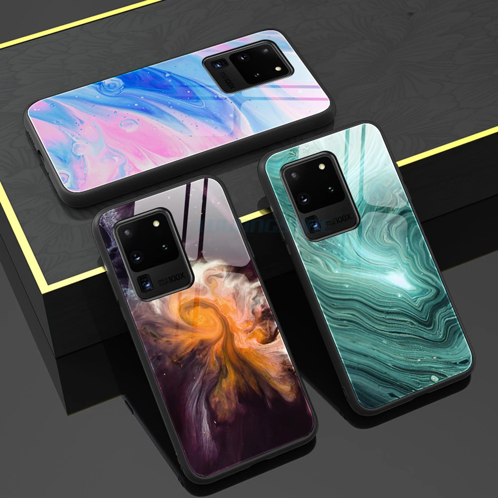 Для Samsung Note 10 lite S10E A81 M60S чехол для телефона градиентный мраморный защитный из