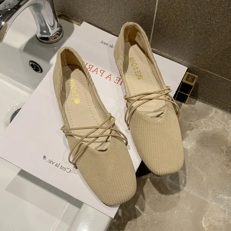 

Summer Pointed low heel Women's polka dot Shoes Mesh Sandals Square Heels Outsides Ladies Slides comfort Beach Mules Shoes