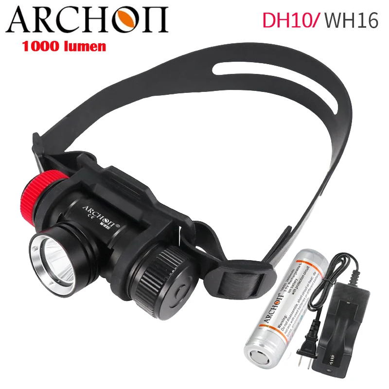 

Головной фонарь для дайвинга ARCHON DH10/WH16, водонепроницаемый, 100 м, 18650 лм, для подводной съемки