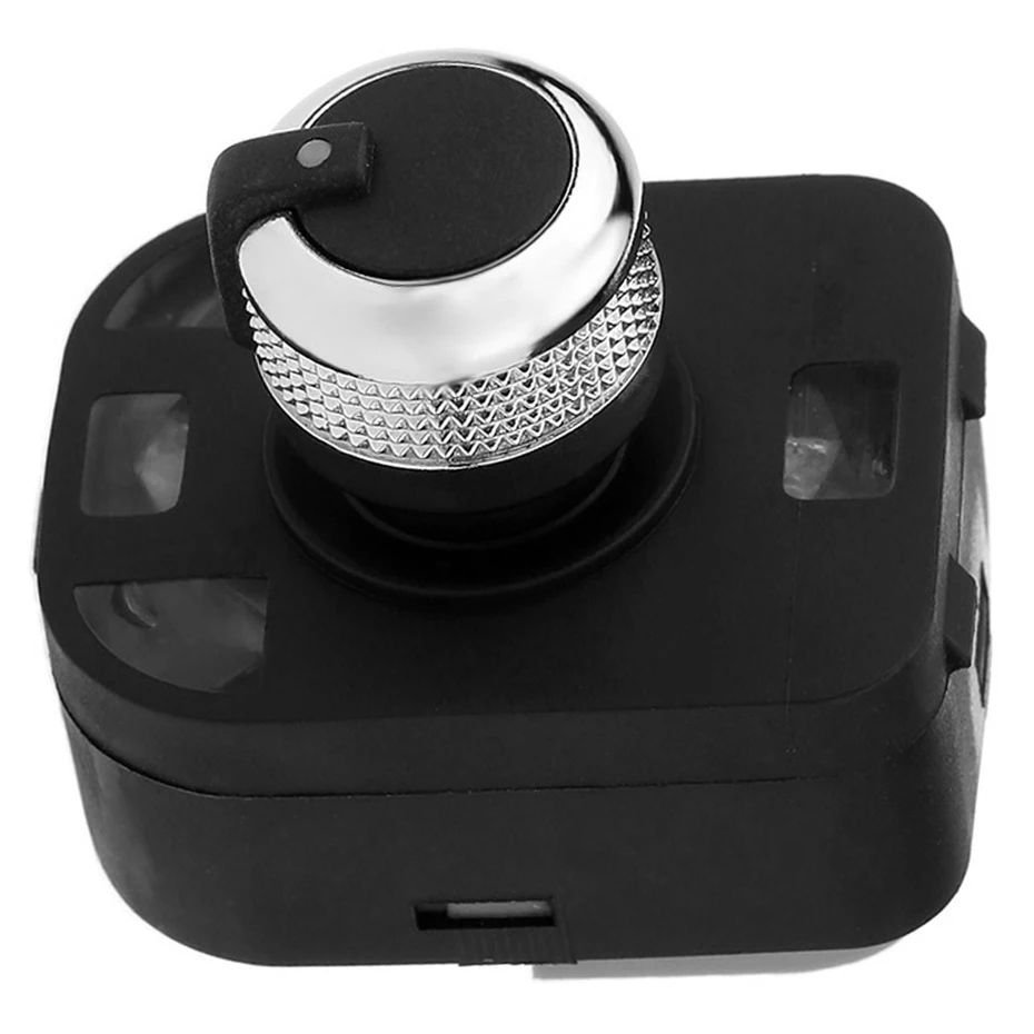 Переключатель для зеркала заднего вида черный и хромированный автомобильный