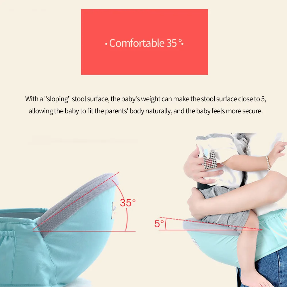 

Baby Waist Stool Baby Carrier Waist Stool Baby Sling Hold Waist Belt Backpack Hipseat Belt Kids Adjustable Infant Hip Seat