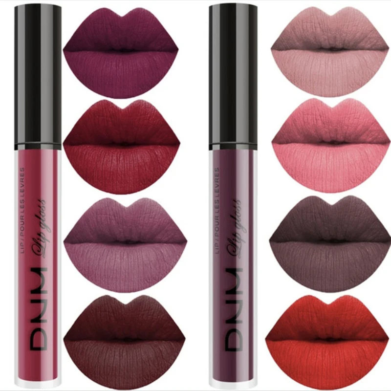 Новый бренд макияж Матовая жидкая губная помада шоколадный цвет длительная