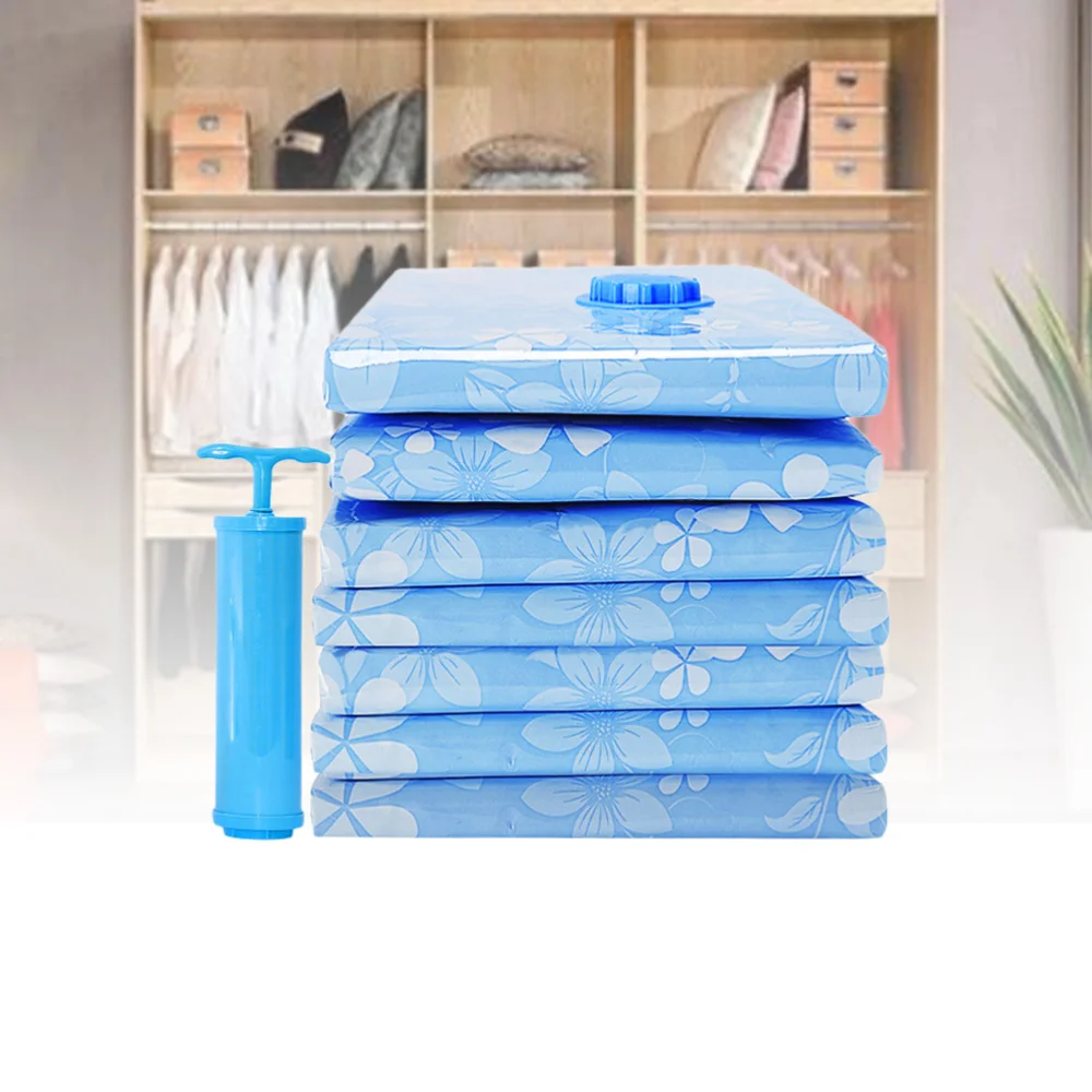 

11 Pcs Vacuum Storage Bag Thickened Reusable Cloth Compressed Bag Clothes Blanket Packing Bag with Hand Pump (70x50cm/