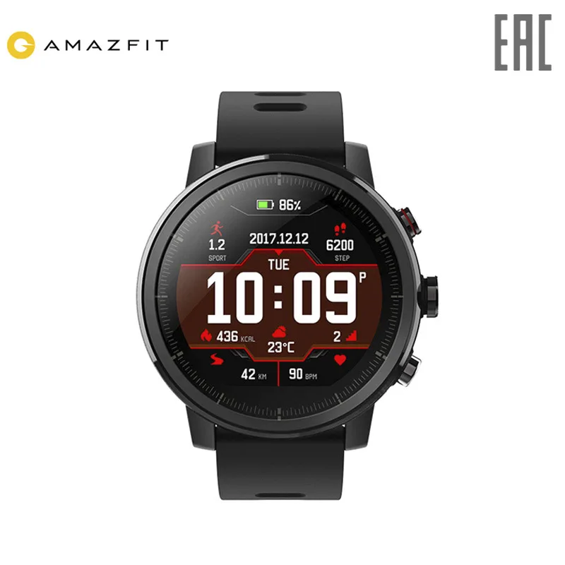 Смарт часы Amazfit Stratos 2 (1.34'' 5ATM GPS) с поддержкой русского языка (доставка от дней