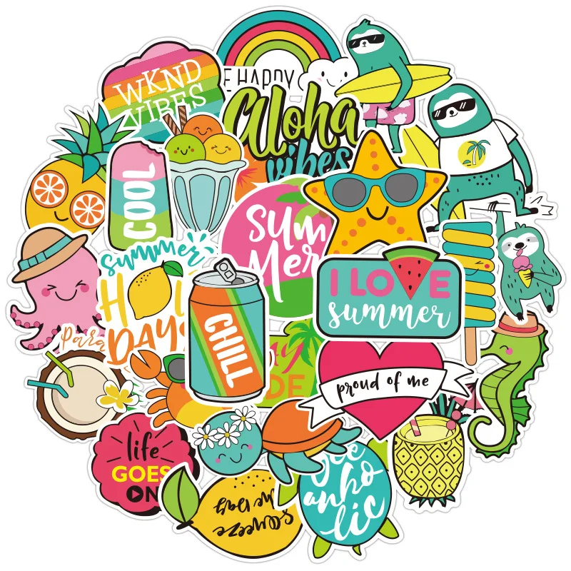 Милая природа VSCO синий стикер s для бутылок с водой гидро фляга милый