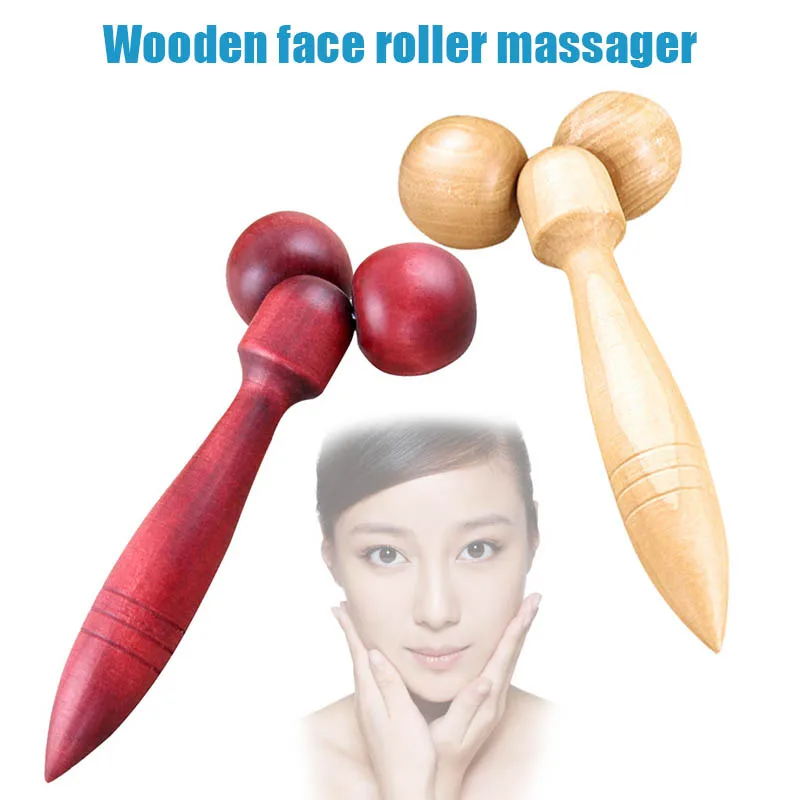 

Face Lift Tool Wooden Face Roller Massager Relaxing Neck Chin Slimming Face-lift Massage Tool Health Care DSG99