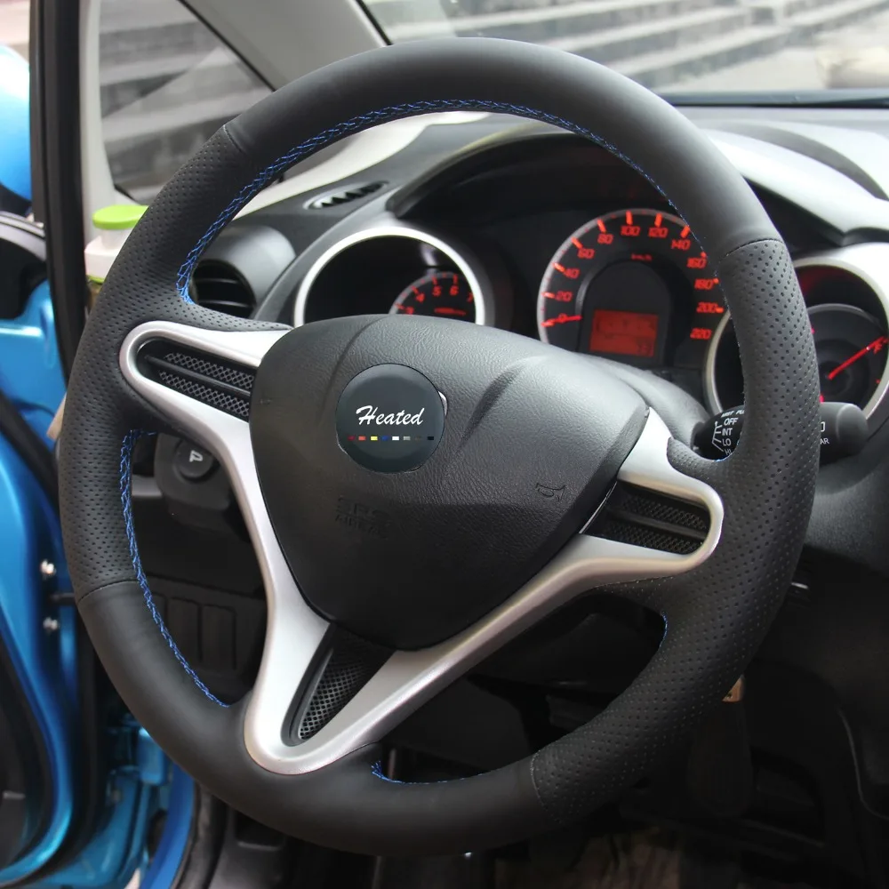 Скидка 10 долларов после оплаты Оплетка на оплетку рулевого колеса для Honda Fit 2009 2013