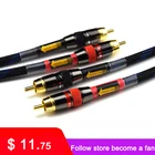 ATAUDIO Hifi RCA кабель высокого качества 4N OFC HIFI 2RCA штекер-штекер аудио кабель DAC D90 A90 E30 D10 AD18 SP200