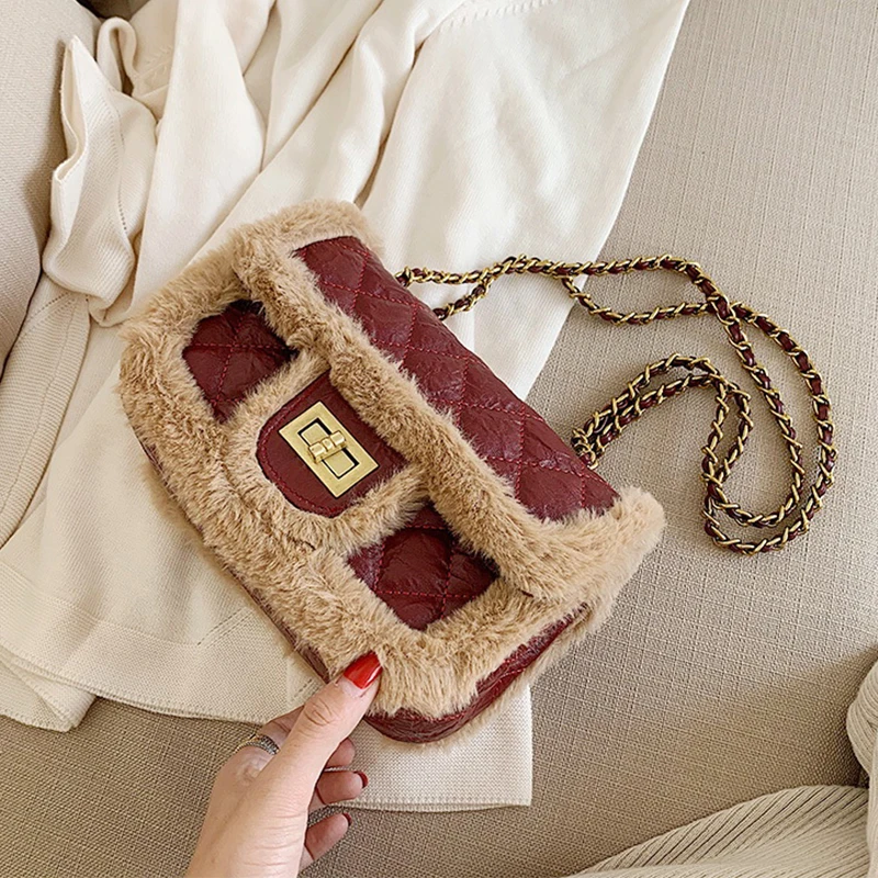 Сумка на плечо Mododiino с ромбовидной решеткой Женский саквояж кросс боди из