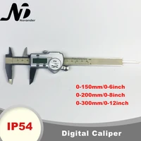 electronic digital caliper 0 150 0 200 0 300 stainless steel caliper waterproof ip54 digital vernier caliper
