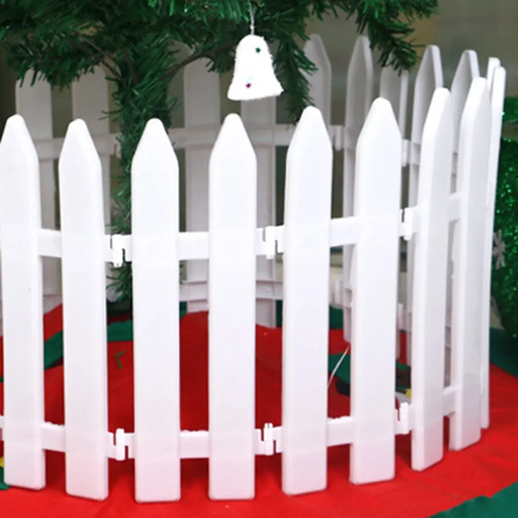 Рождественский модный для изгороди украшения красивые пластиковые брусья